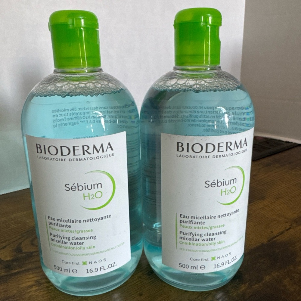 2 pk BIODERMA Sebium H2O Purifying Cleansing Micellar Water 16.9 fl oz SEALED